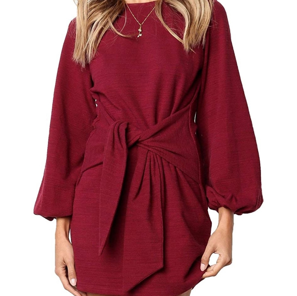 Red Midi Dress Sz. SMALL